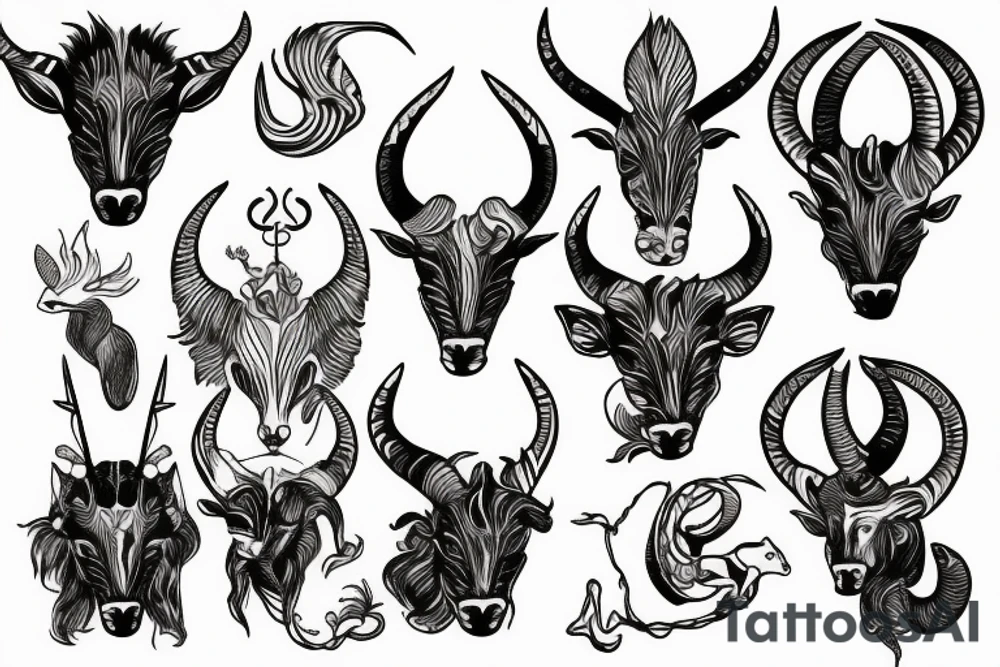 capricorn tattoo idea