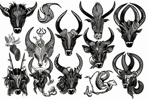 capricorn tattoo idea