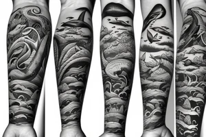 three whales tattoo idea