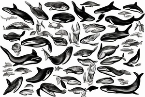 three whales tattoo idea
