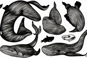 three whales tattoo idea