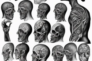 Realistic anatomy tattoo idea