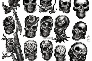 Love death robors tattoo idea
