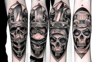 Love death robors tattoo idea