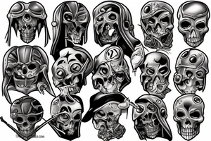 Love death robors tattoo idea