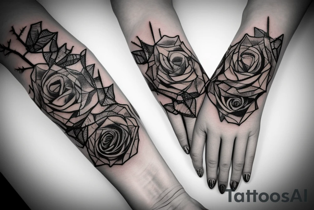 bat
roses
bones
hand
thorns tattoo idea