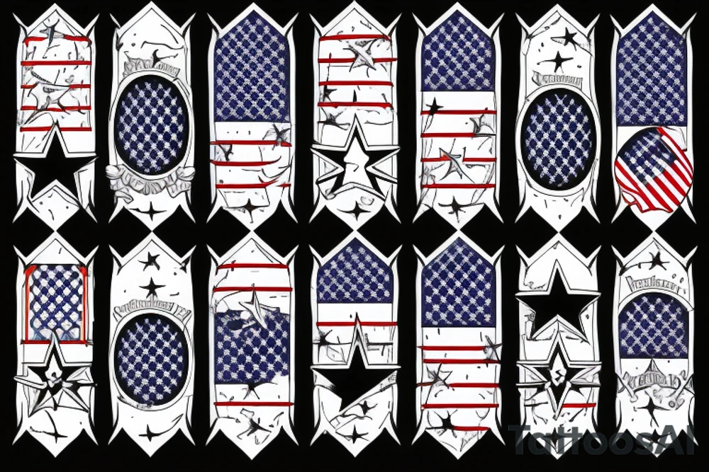 US Flag, Army, Military tattoo idea