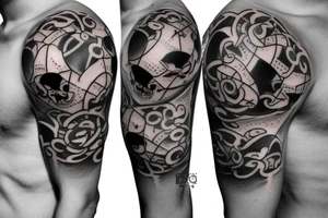 3d ball tattoo idea