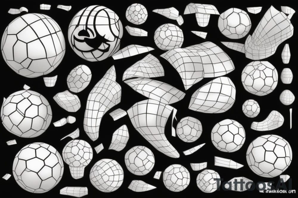 3d ball tattoo idea