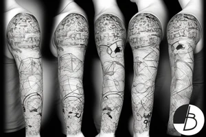 3d ball tattoo idea
