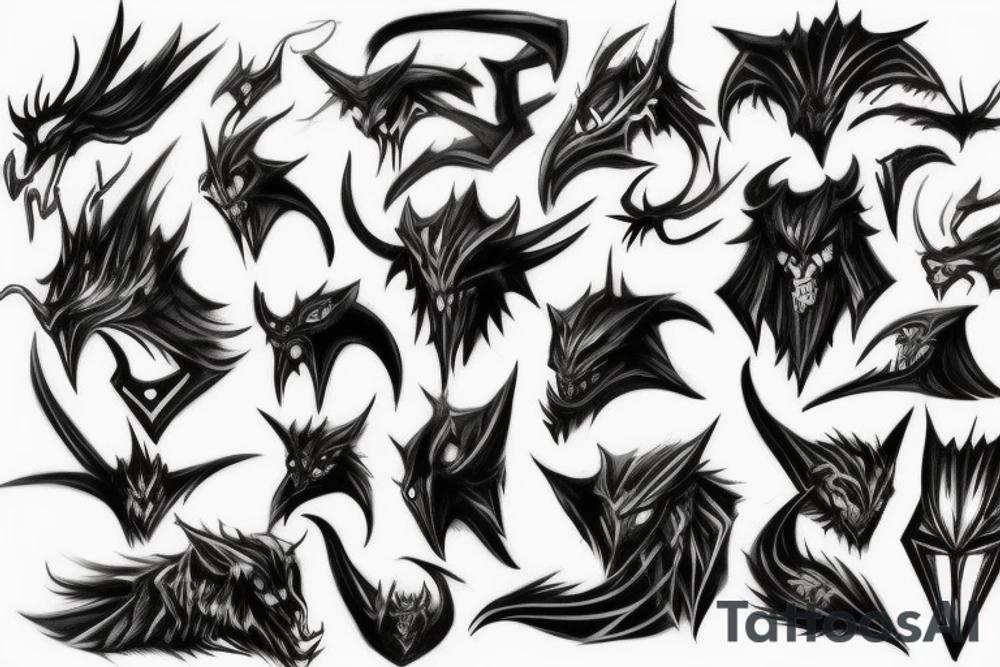 Shadow fiend tattoo idea