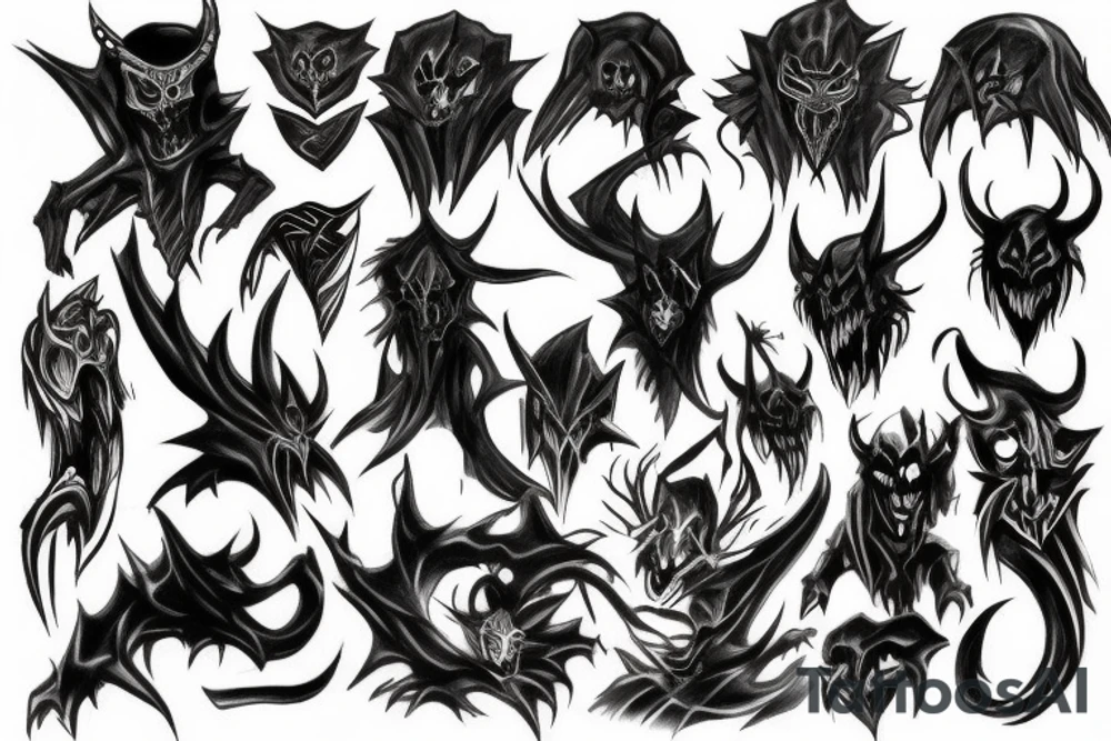 Shadow fiend tattoo idea