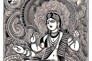 नमामि कृष्णनागरम् words with load krishna tattoo idea