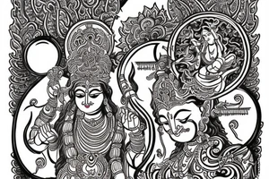 नमामि कृष्णनागरम् words with load krishna tattoo idea