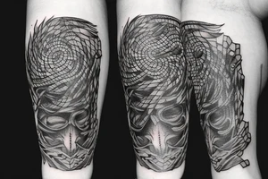 thunder and lightning tattoo idea