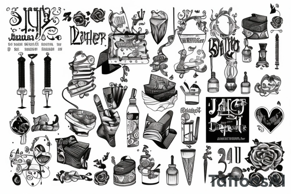 Der Buchstabe J mit dem Datum 25.10.22 tattoo idea