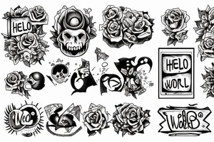 print("Hello, World!"); tattoo idea