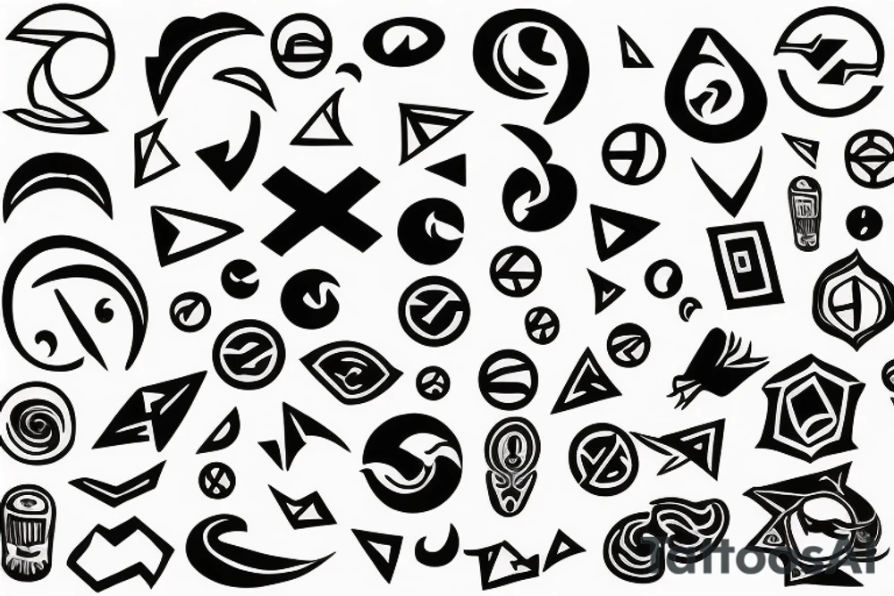 Random Symbols tattoo idea