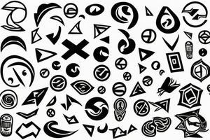 Random Symbols tattoo idea