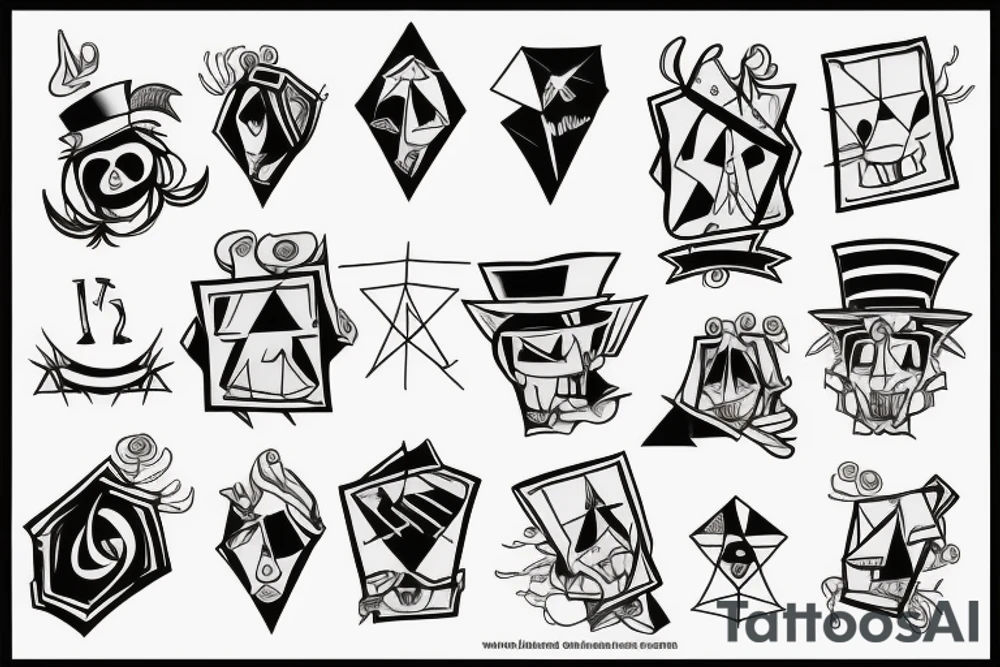 bill cipher tattoo idea