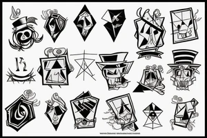 bill cipher tattoo idea