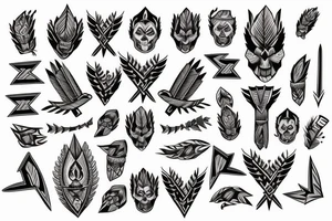 Bow, arrow, Indian tattoo idea