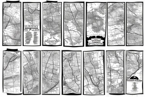 Old map tattoo idea