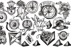 Treasure map tattoo idea