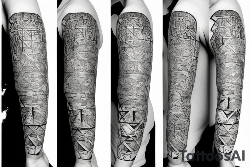 Treasure map tattoo idea