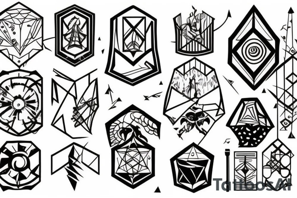 Treasure map tattoo idea