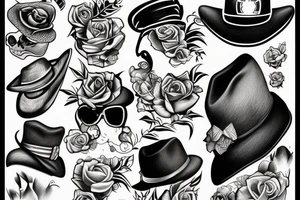 dying hat tattoo idea