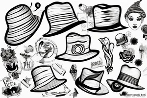 dying hat tattoo idea