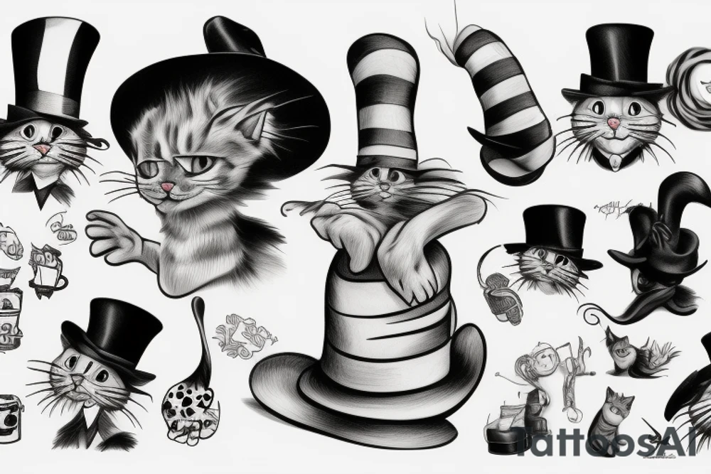 cat in the hat tattoo idea