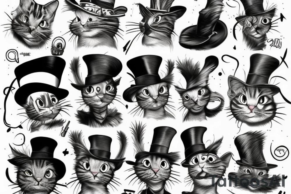 cat in the hat tattoo idea