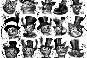 cat in the hat tattoo idea