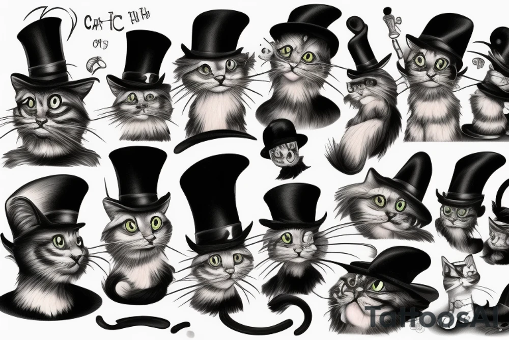 cat in the hat tattoo idea