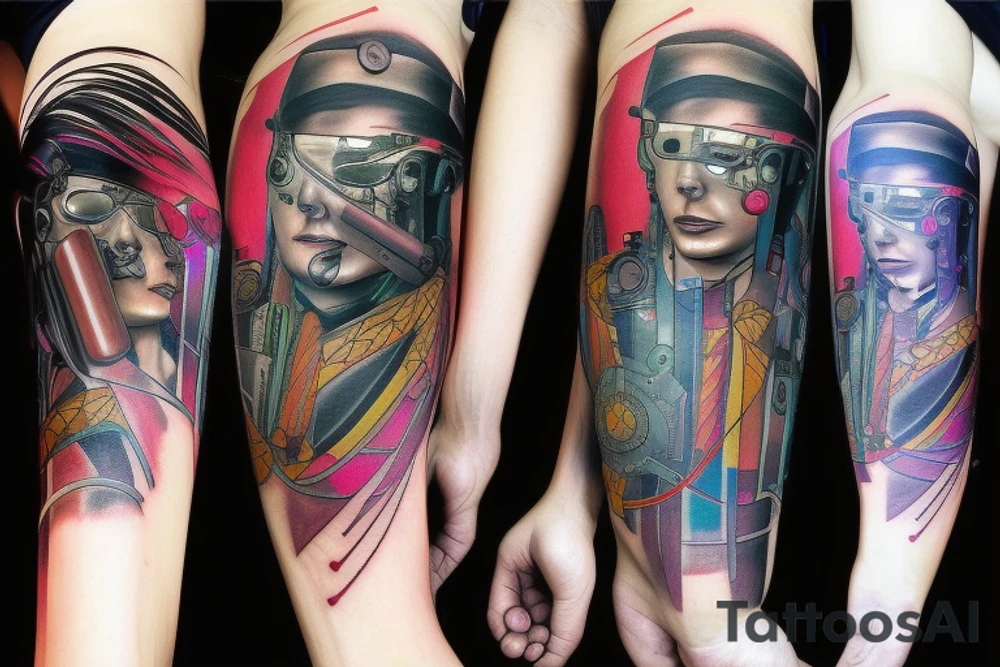 cyberpunk tattoo idea