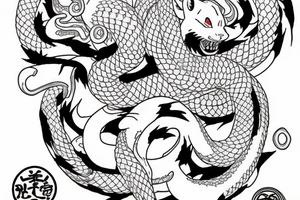 Naruto with shenron tattoo idea