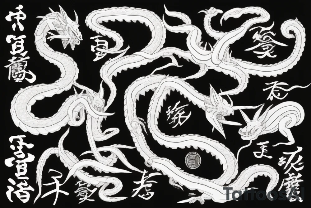 Kyuubi with shenron tattoo idea