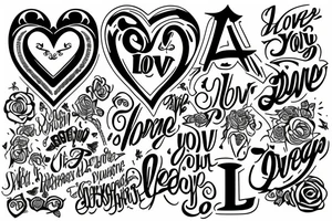Love Yourz tattoo idea