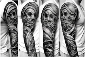 Greek mythology sleeve tattoo idea