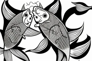 Two Koi fish swimming down my arm.
almost as they are swimming around each other in a dance.
flowers around them
realistic tattoo idea