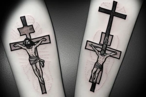 Jesus on the cross tattoo idea