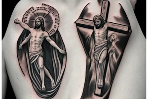 Jesus on the cross tattoo idea
