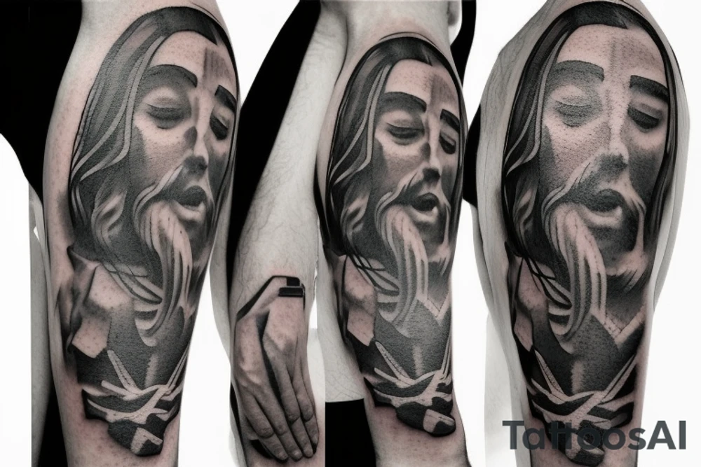 Jesus on the cross tattoo idea