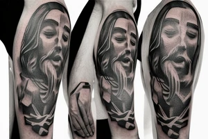 Jesus on the cross tattoo idea