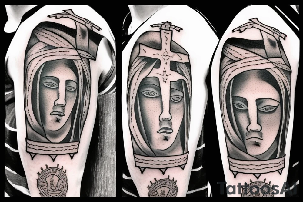 Jesus on the cross tattoo idea
