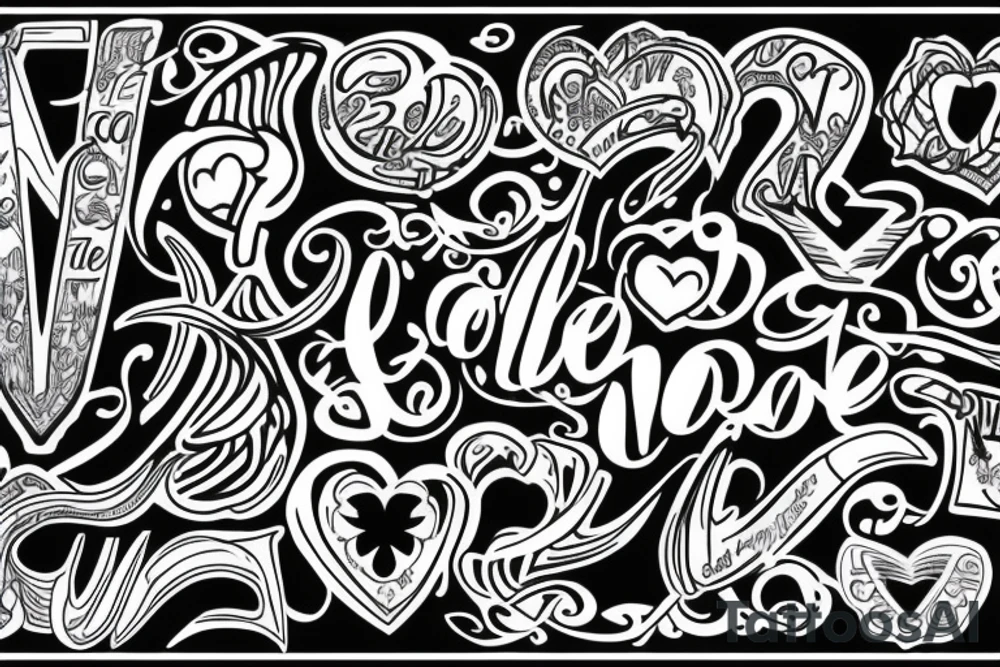 infinite love tattoo idea