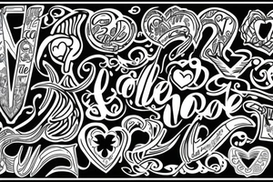 infinite love tattoo idea