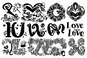 infinite love tattoo idea